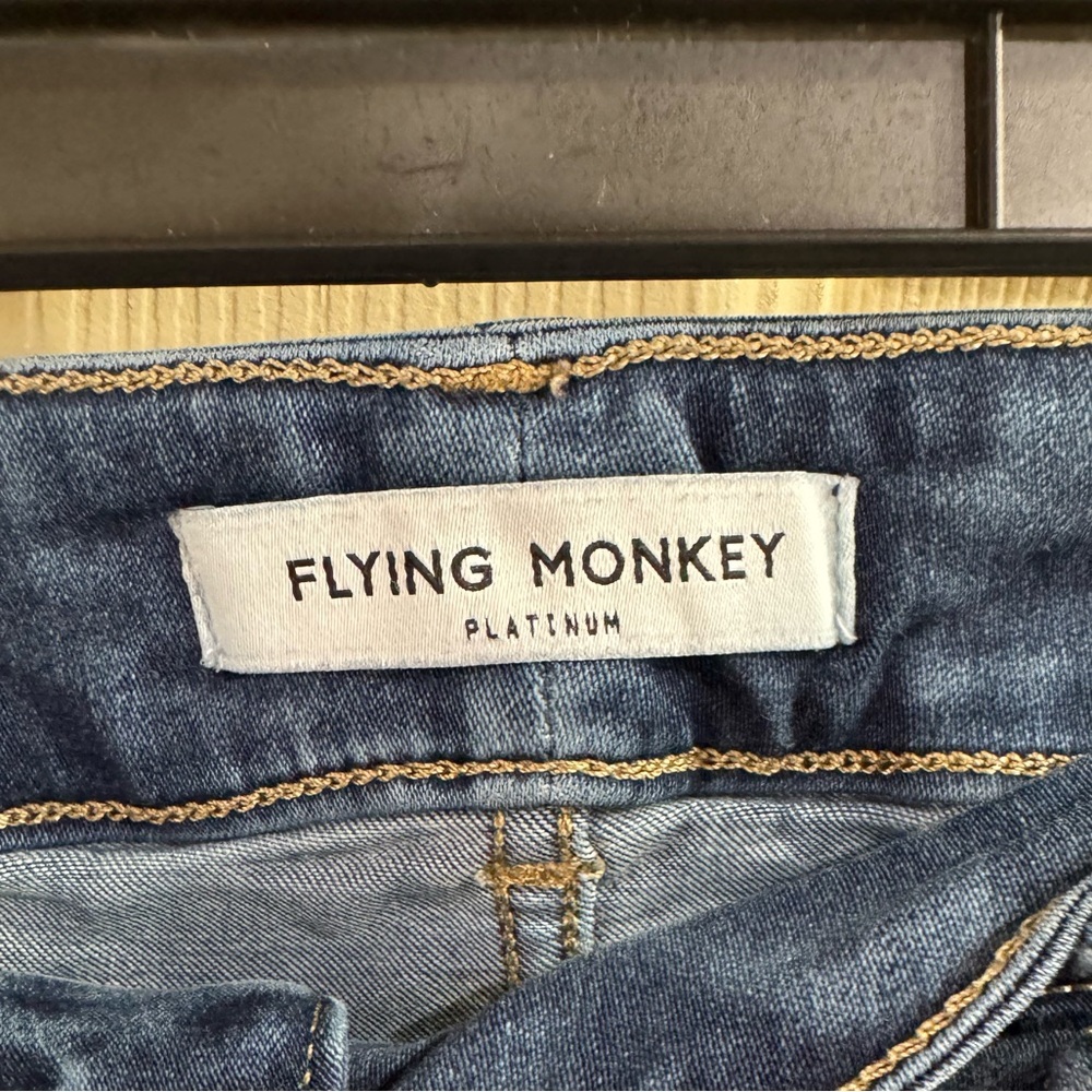 Flying Monkey Dark Blue Women's Straight Leg Jeans - Picture 4 of 4